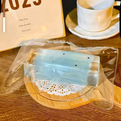 Clear Glitter Blue Long Ice Squishy-LIVE