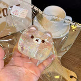 Clear Glitter Bear Squishy-LIVE