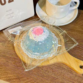 Clear Glitter Blue Cake Squishy-LIVE