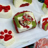 Christmas Toast Creamy Clay Slow Rebound Soft Squish Taba Squishy Sensory Fidget Toy for Stress Relief