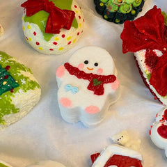 Christmas Gingerman Creamy Clay Slow Rebound Soft Squish Taba Squishy Sensory Fidget Toy for Stress Relief