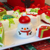 Christmas Snowman Creamy Clay Slow Rebound Soft Squish Taba Squishy Sensory Fidget Toy for Stress Reliefl