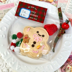 Christmas Gingerbread Man Creamy Clay Slow Rebound Soft Squish Taba Squishy Sensory Fidget Toy for Stress Relief