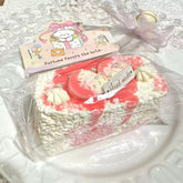 Strawberry Sauce Long Rice Ball Creamy Clay Slow Rebound Soft Squish Taba Squishy Sensory Fidget Toy for Stress Relief