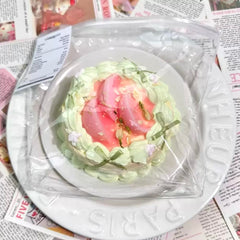 Vanilla Cake Creamy Clay Slow Rebound Soft Squish Taba Squishy Sensory Fidget Toy for Stress Relief