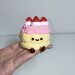 JC Cake Creamy Clay Slow Rebound Soft Squish Taba Squishy Sensory Fidget Toy for Stress Relief