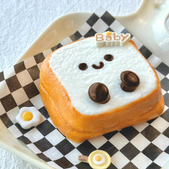 JC Toast Creamy Clay Slow Rebound Soft Squish Taba Squishy Sensory Fidget Toy for Stress Relief