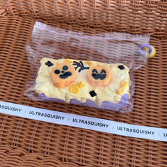 Halloween Pumpkin Cake Creamy Clay Slow Rebound Soft Squish Taba Squishy Sensory Fidget Toy for Stress Relief