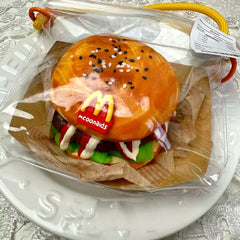 Beef Hamburger Creamy Clay Slow Rebound Soft Squish Taba Squishy Sensory Fidget Toy for Stress Relief