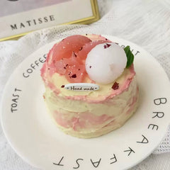 Peach Cake Creamy Clay Slow Rebound Soft Squish Taba Squishy Sensory Fidget Toy for Stress Relief