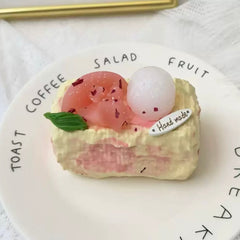 Peach Cake Creamy Clay Slow Rebound Soft Squish Taba Squishy Sensory Fidget Toy for Stress Relief