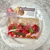 Strawberry Twist Bread Creamy Clay Slow Rebound Soft Squish Taba Squishy Sensory Fidget Toy for Stress Relief