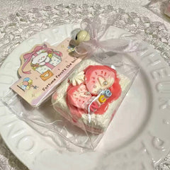 Strawberry Sauce Cake Creamy Clay Slow Rebound Soft Squish Taba Squishy Sensory Fidget Toy for Stress Relief