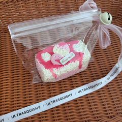 Strawberry Sauce Long Rice Ball Creamy Clay Slow Rebound Soft Squish Taba Squishy Sensory Fidget Toy for Stress Relief