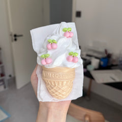 Ice Cream Creamy Clay Texture Slow Rebound Soft Squish Taba Squishy Sensory Fidget Toy for Stress Relief