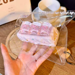 Clear Pink Bow Glitter-LIVE