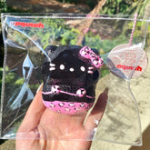 【Usquish】Bikini KT Black Skin Pink Leopard Soft Cheese Texture