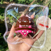 【Usquish】Bikini Seal Brown Skin Pink Leopard Soft Cheese Texture Slow Rising