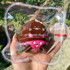 【Usquish】Bikini Seal Brown Skin Pink Leopard Soft Cheese Texture Slow Rising