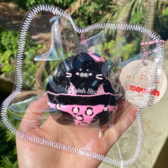 【Usquish】Bikini Seal Black Skin Pink Leopard Soft Cheese Texture Slow Rising