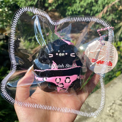 【Usquish】Bikini Seal Black Skin Pink Leopard Soft Cheese Texture Slow Rising