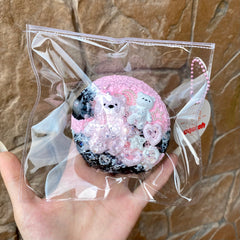 【Usquish】Bear Beach Round Toast Soft Ice Cream Texture Slow Rising