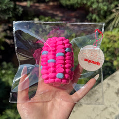 【Usquish】Hot Pink Corn Soft Cheese Texture Slow Rising Squishy