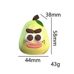 Mini Spoof Pear Creamy Clay Slow Rebound Soft Squish Taba Squishy Sensory Fidget Toy for Stress Relief