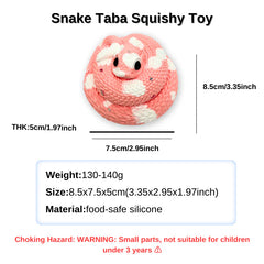 Snake Creamy Clay Slow Rebound Soft Squish Taba Squishy Sensory Fidget Toy for Stress Relief