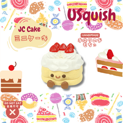 JC Cake Creamy Clay Slow Rebound Soft Squish Taba Squishy Sensory Fidget Toy for Stress Relief