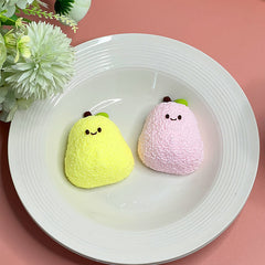 Pear Creamy Clay Slow Rebound Soft Squish Taba Squishy Sensory Fidget Toy for Stress Relief