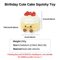 JC Cake Creamy Clay Slow Rebound Soft Squish Taba Squishy Sensory Fidget Toy for Stress Relief