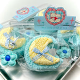 Knitted Moon Creamy Clay Slow Rebound Soft Squish Taba Squishy Sensory Fidget Toy for Stress Relief