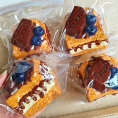 235g Toast With Chocolate Drizzle Sauce Taba Squishy Food