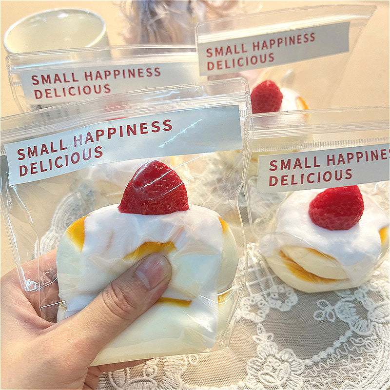 170g Strawberry Souffle Taba Squishy Toys Food