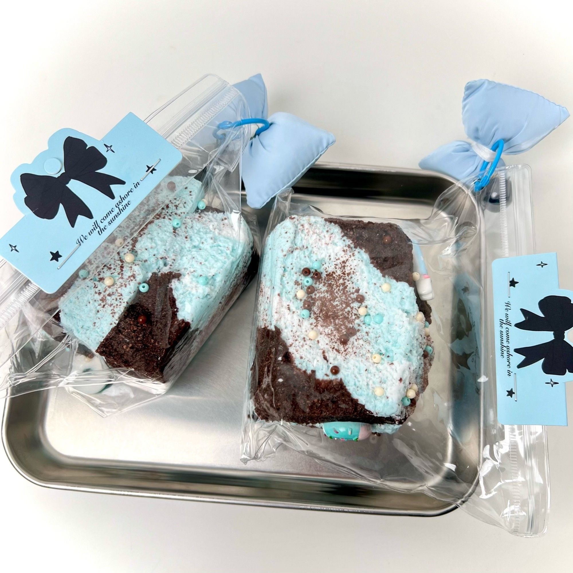 Mint Three-layer Thick Toast Creamy Clay Soft Squish Slow Rebound Taba Squishy Fidget Toys Pinch Toys Food