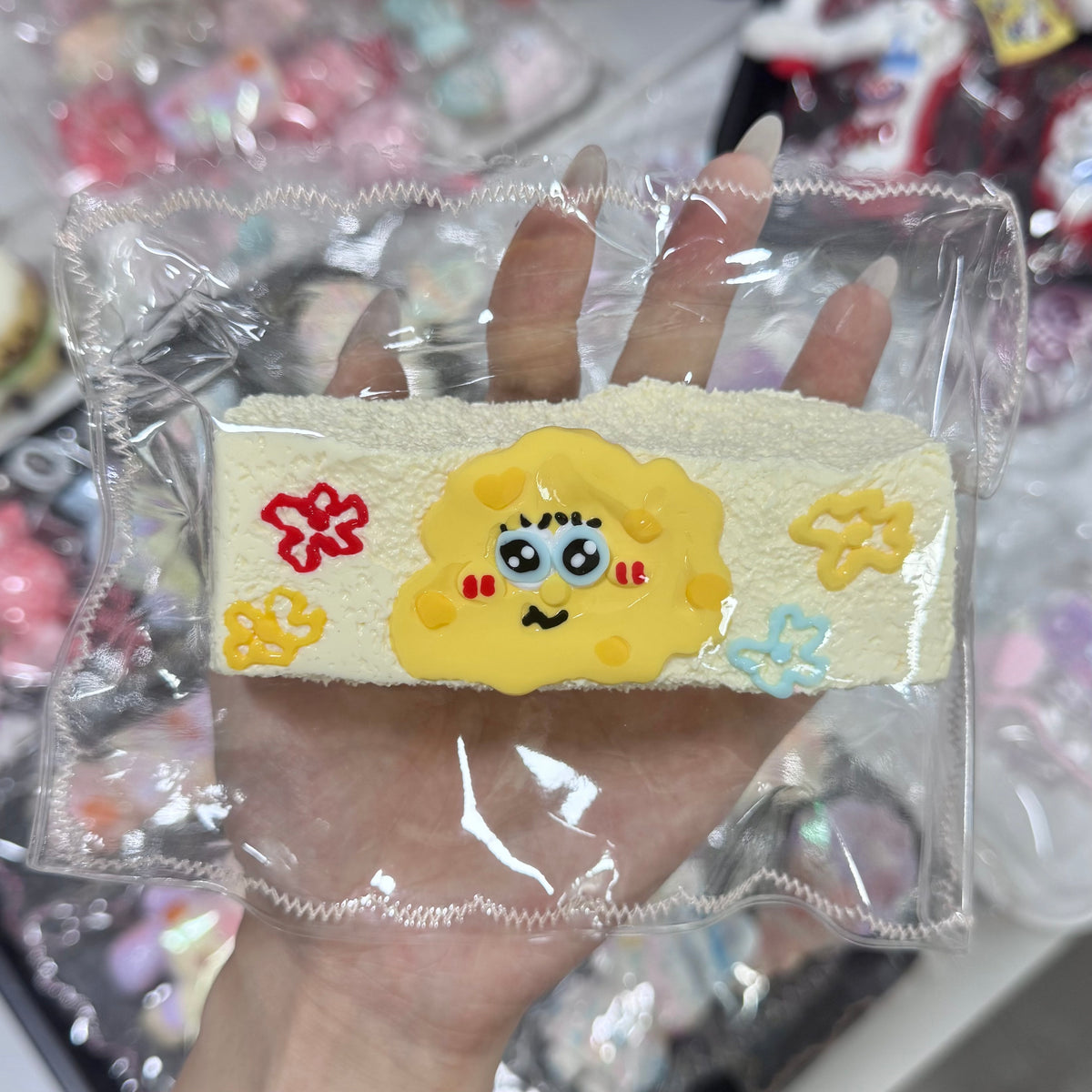 Hand-painted SpongeBob Long Toast Squishy-LIVE