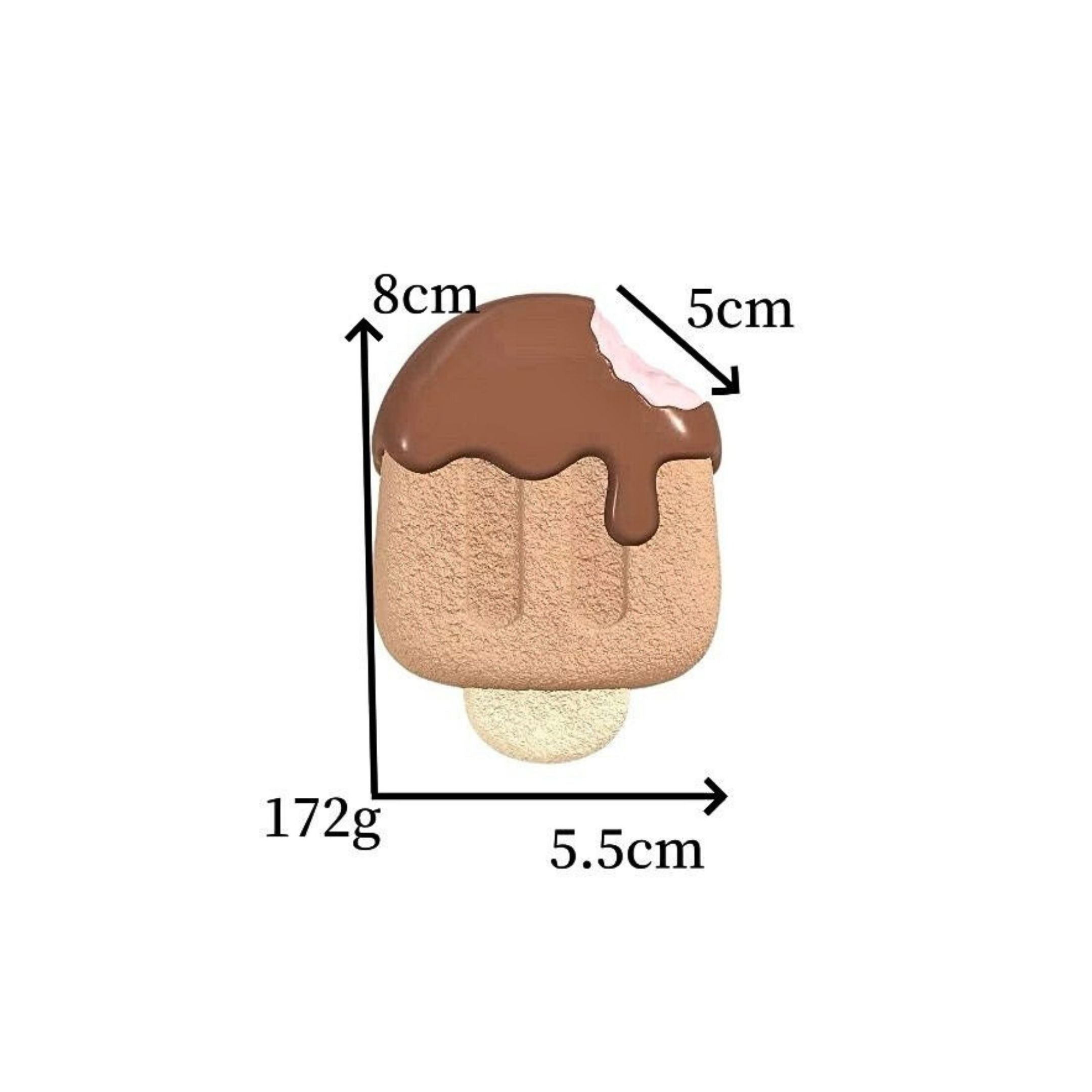 Ice Cream One Bite Creamy Clay Slow Rebound Soft Squish Taba Squishy Sensory Fidget Toy for Stress Relief