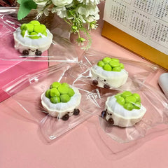 JC Green Grape Tower Cake Creamy Clay Slow Rebound Soft Squish Taba Squishy Sensory Fidget Toy for Stress Relief