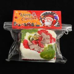 Christmas Toast Creamy Clay Slow Rebound Soft Squish Taba Squishy Sensory Fidget Toy for Stress Relief