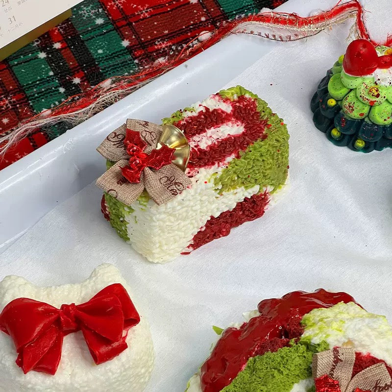 Christmas Rice Creamy Clay Slow Rebound Soft Squish Taba Squishy Sensory Fidget Toy for Stress Relief