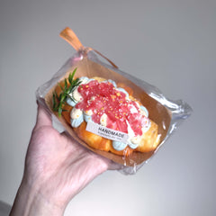 Peach Mint Croissant Creamy Clay Slow Rebound Soft Squish Taba Squishy Sensory Fidget Toy for Stress Relief