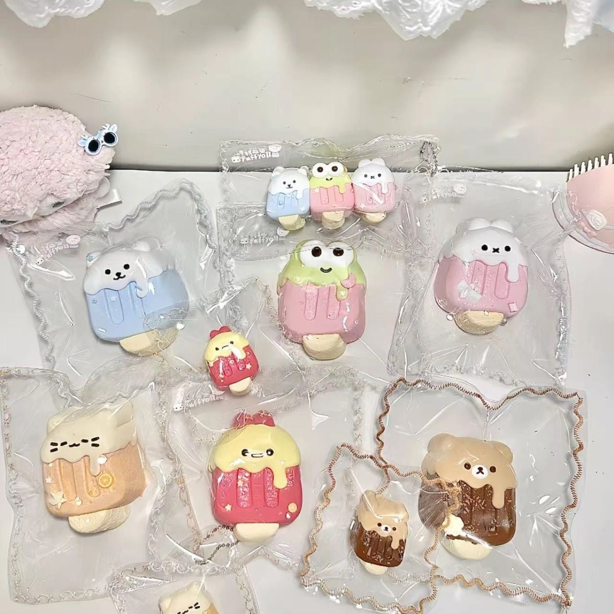 Ice Cream Creamy Clay Slow Rebound Soft Squish Taba Squishy Sensory Fidget Toy for Stress Relief