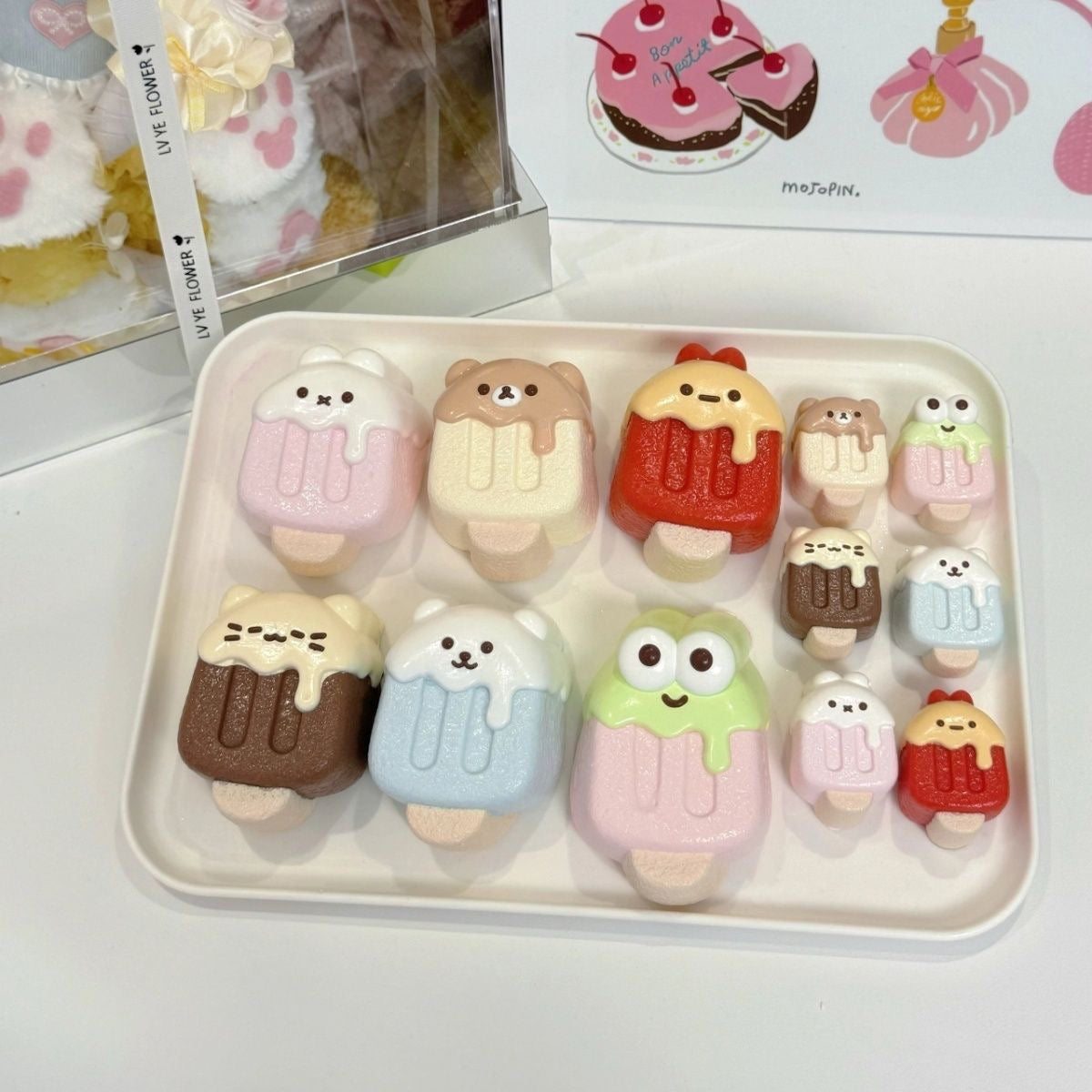 Ice Cream Creamy Clay Slow Rebound Soft Squish Taba Squishy Sensory Fidget Toy for Stress Relief