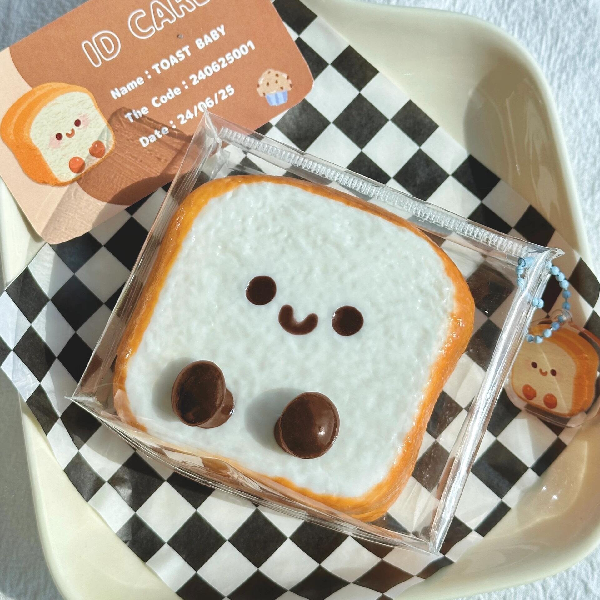 JC Toast Creamy Clay Slow Rebound Soft Squish Taba Squishy Sensory Fidget Toy for Stress Relief