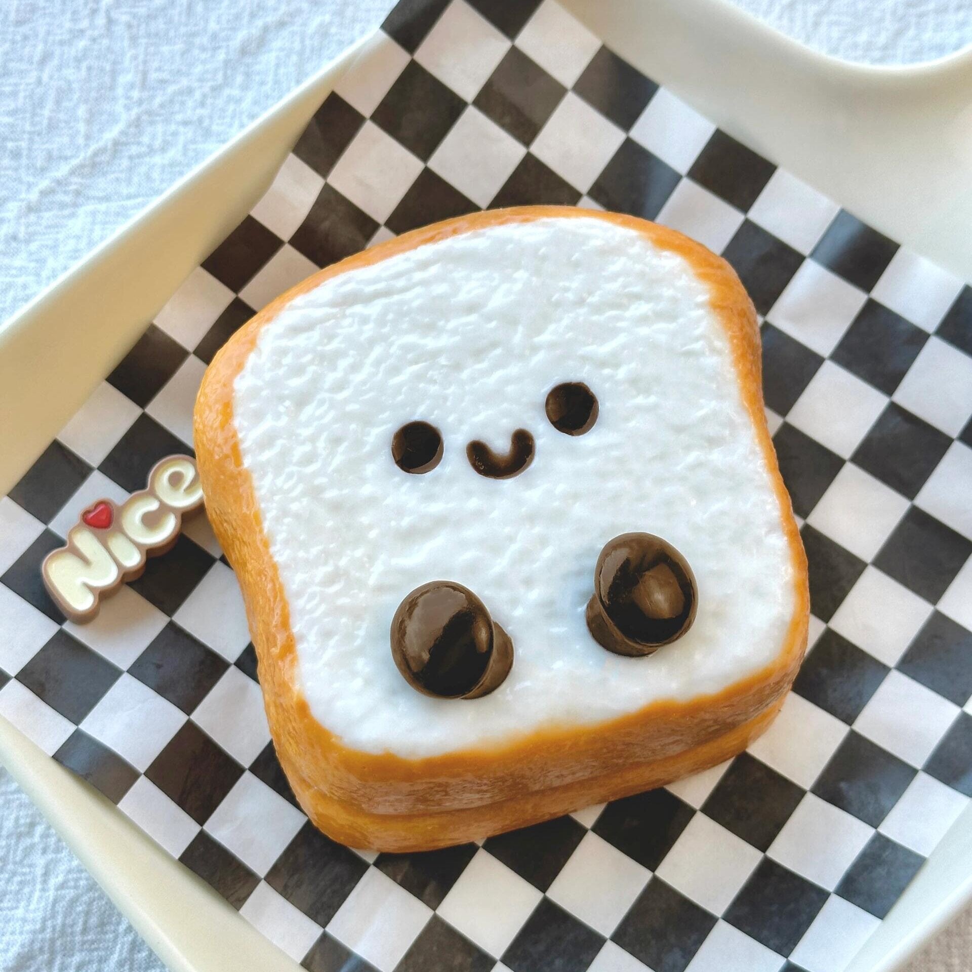 JC Toast Creamy Clay Slow Rebound Soft Squish Taba Squishy Sensory Fidget Toy for Stress Relief