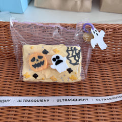 Halloween Pumpkin Goast Creamy Clay Slow Rebound Soft Squish Taba Squishy Sensory Fidget Toy for Stress Relief