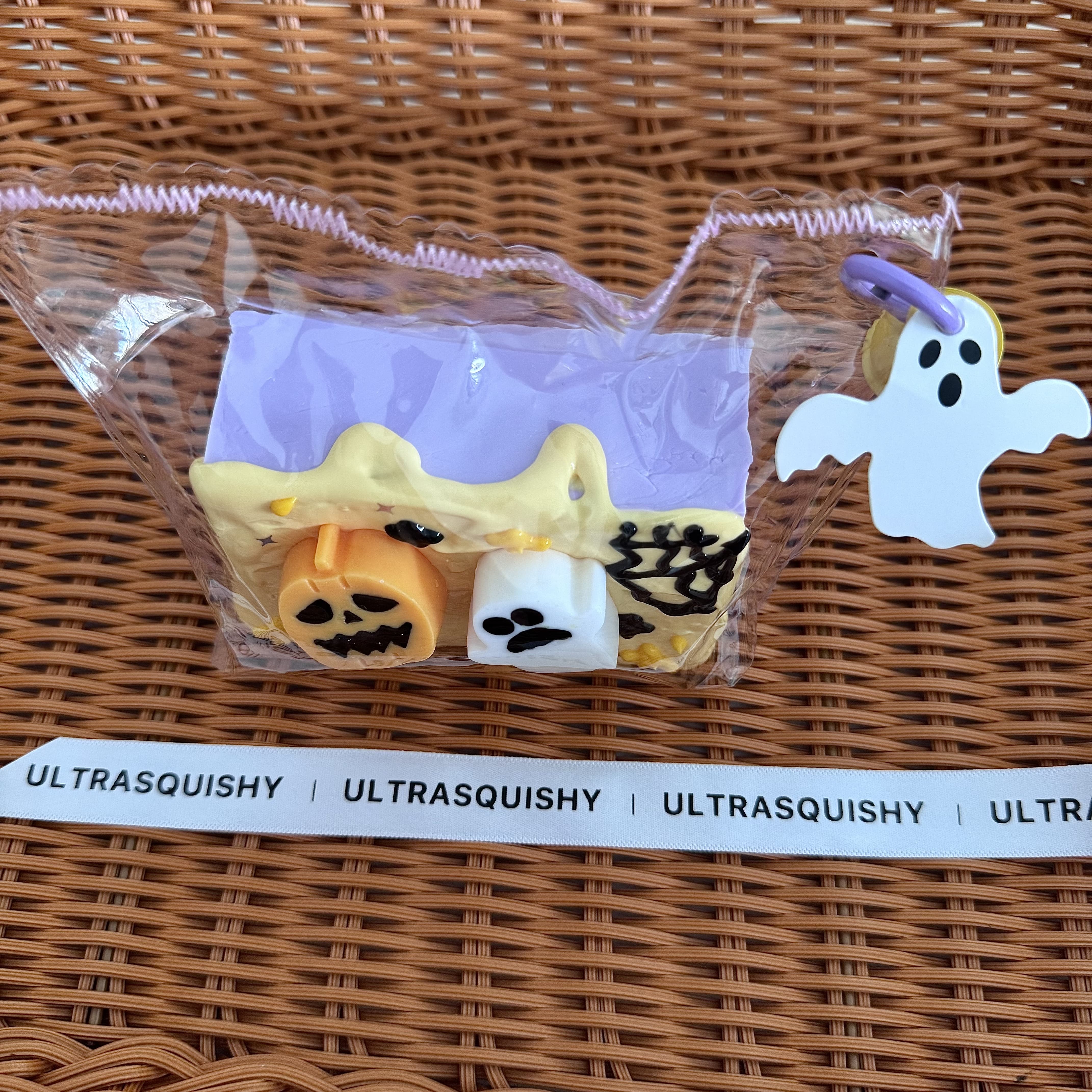 Halloween Pumpkin Cake Creamy Clay Slow Rebound Soft Squish Taba Squishy Sensory Fidget Toy for Stress Relief