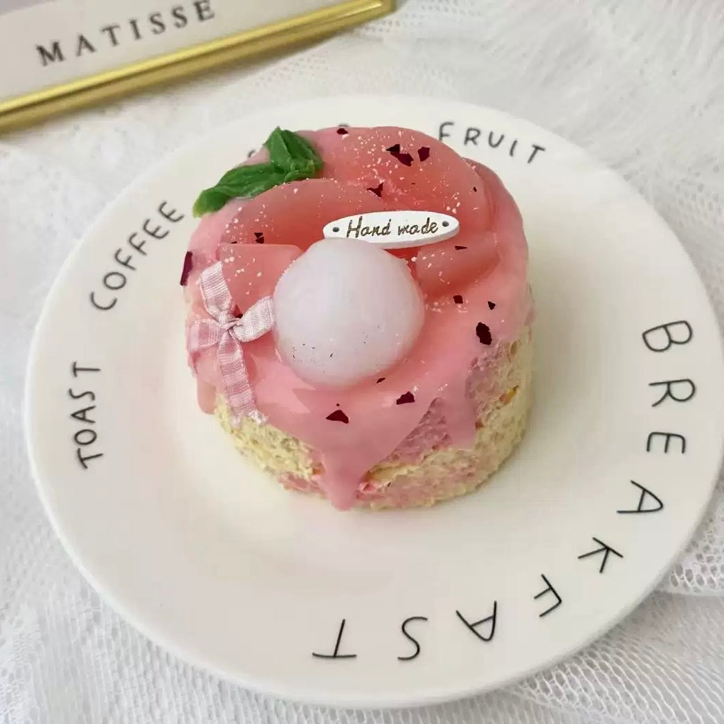 Peach Cake Creamy Clay Slow Rebound Soft Squish Taba Squishy Sensory Fidget Toy for Stress Relief