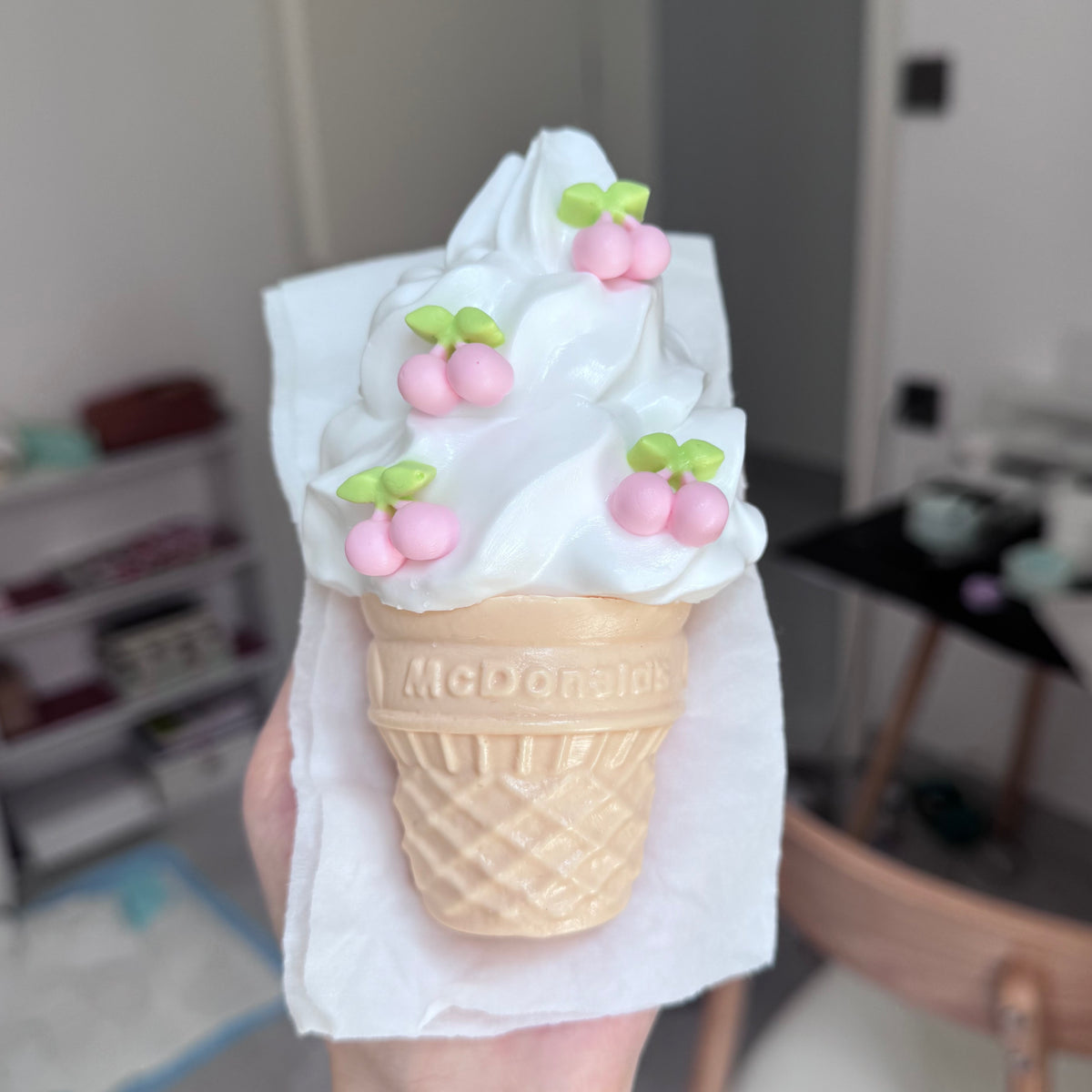 Ice Cream Creamy Clay Texture Slow Rebound Soft Squish Taba Squishy Sensory Fidget Toy for Stress Relief